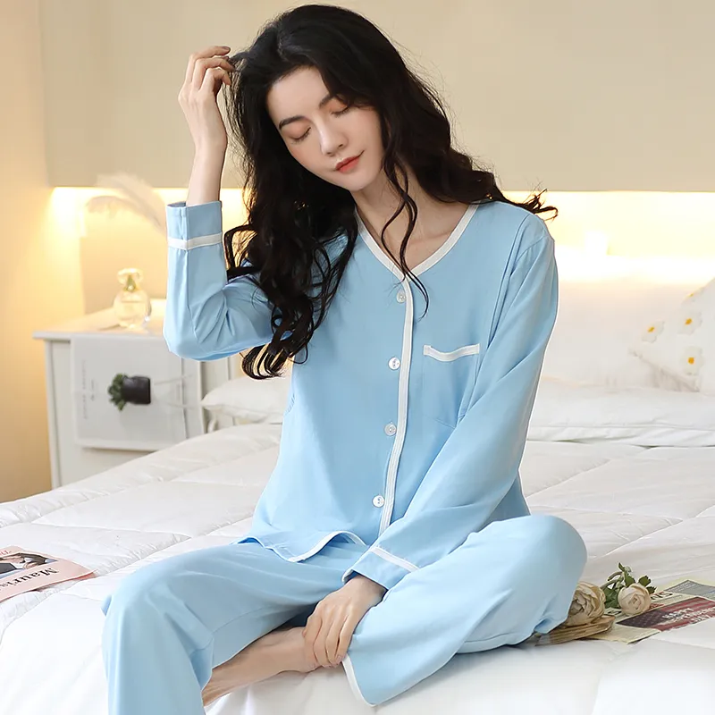 GOSO Pajama Set Women's Sky Blue-4