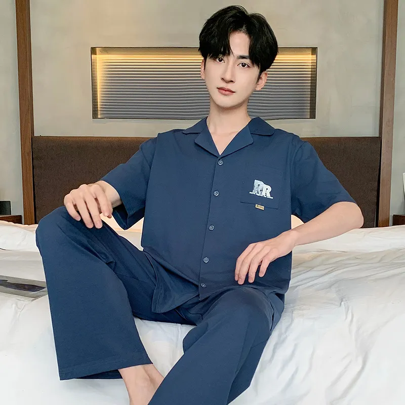 GOSO Pajama Set Men's Royal Blue-3