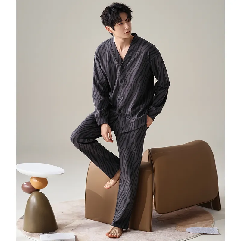GOSO Pajama Set Men's Dark Gray-6