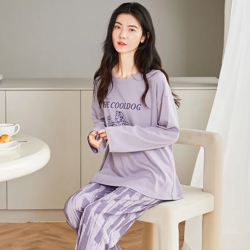 GOSO Pajama Set Women's Light Lavender-3