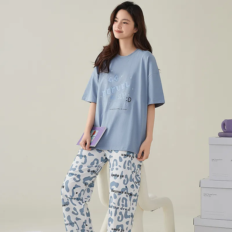 GOSO Pajama Set Women's Sky Blue-6