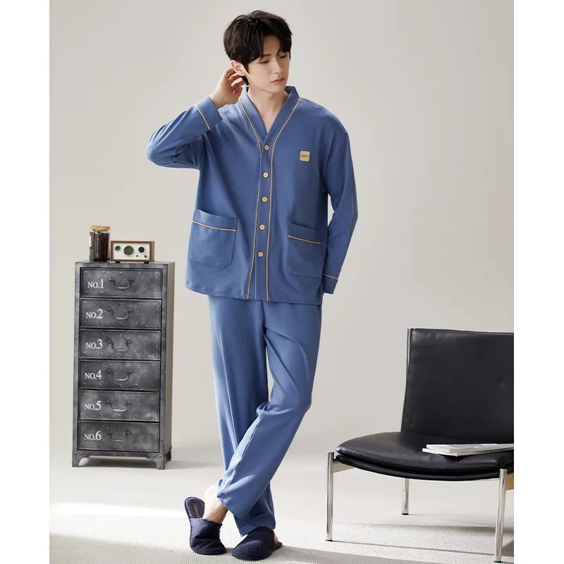 GOSO Pajama Set Men's Royal Blue-1