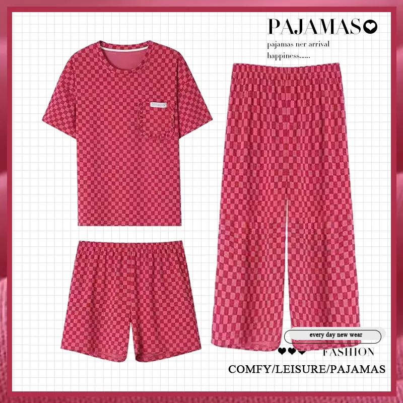 GOSO Pajama Set Women's Red Shades-1