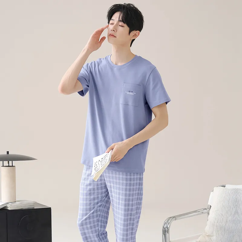 GOSO Pajama Set Men's Steel Blue-2