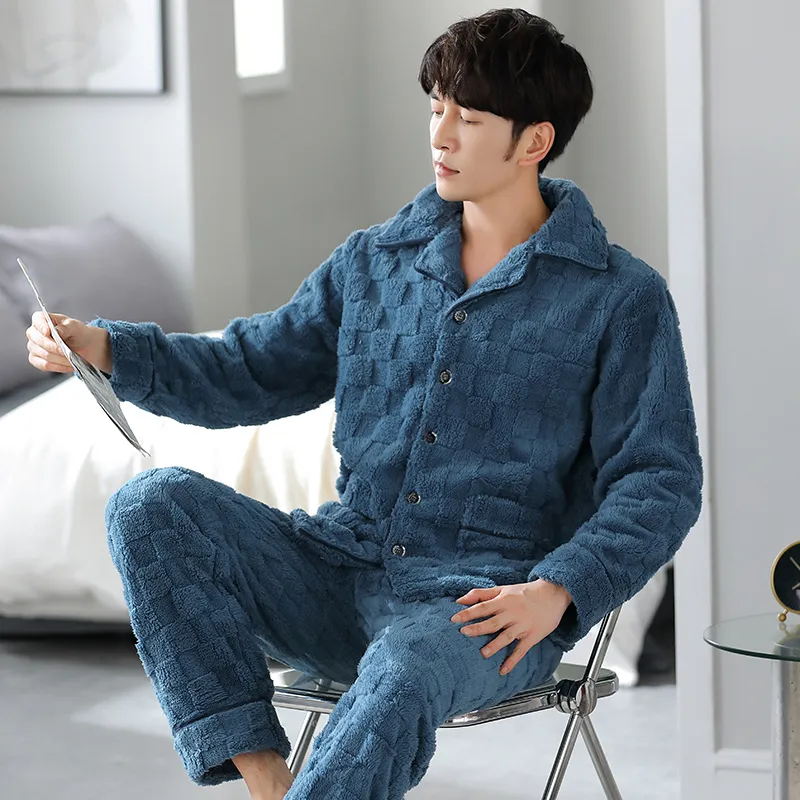 GOSO Pajama Set Men's Royal Blue-2