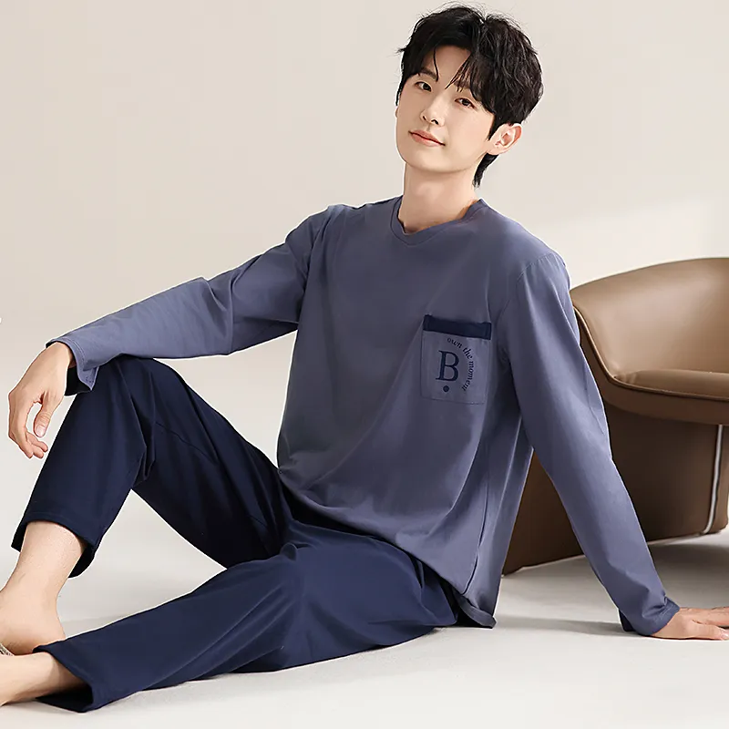 GOSO Pajama Set Men's Royal Blue-3