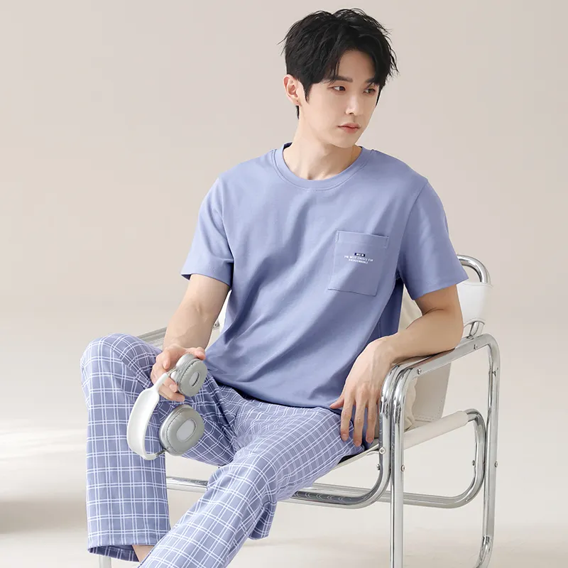 GOSO Pajama Set Men's Steel Blue-4