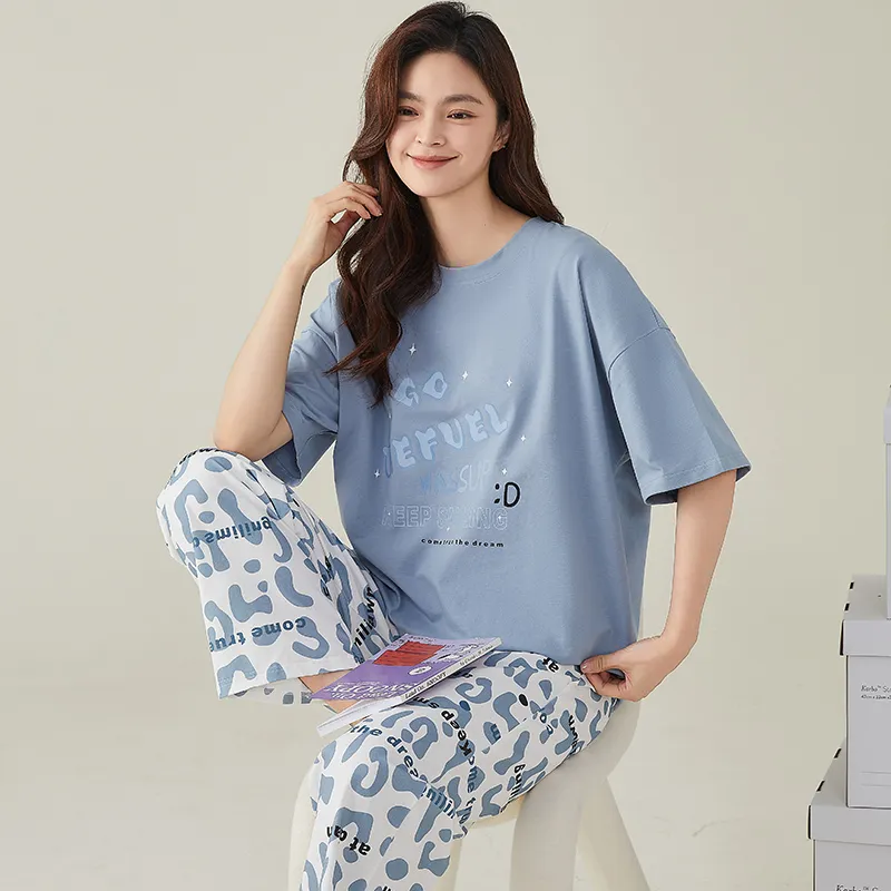 GOSO Pajama Set Women's Sky Blue-1
