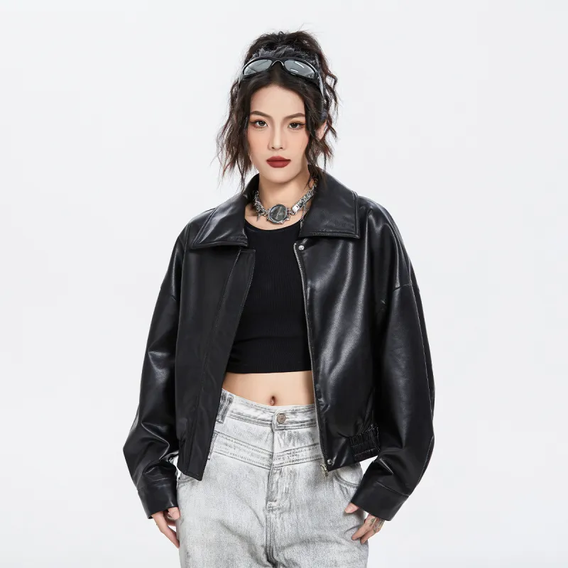 OVERPROTECTION Leather Jacket Unisex-4
