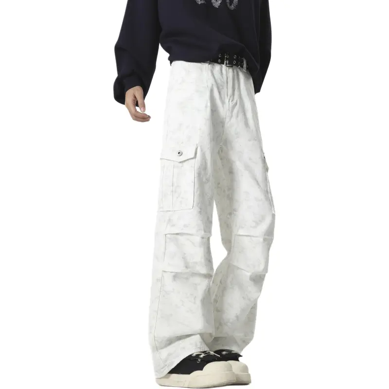 ROBINHOOD Cargo Pants Unisex Dirty White-2