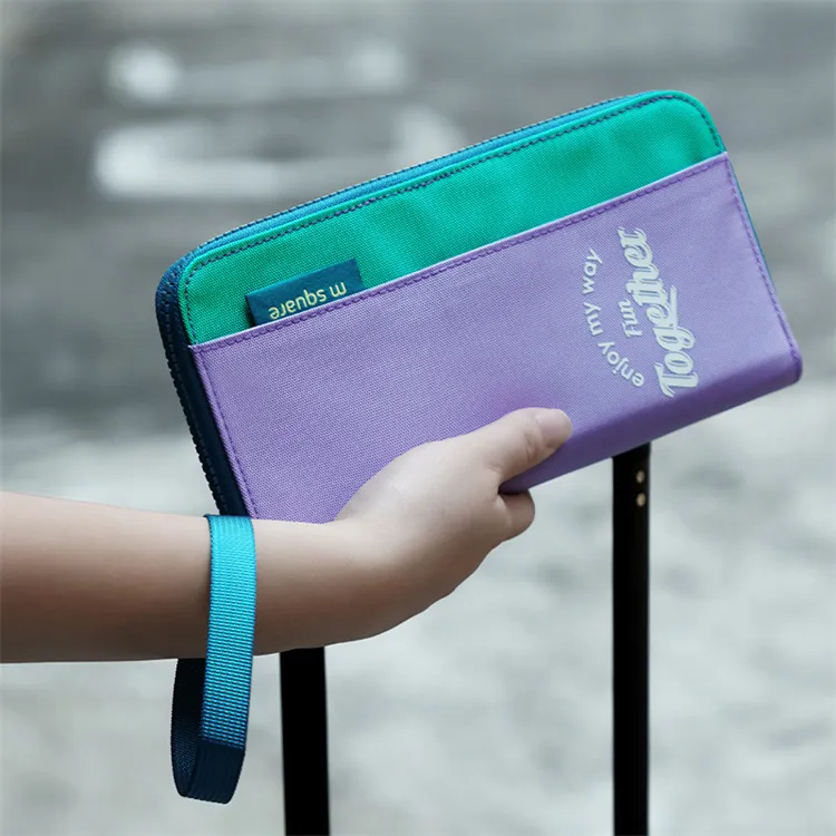 M Square Polyester Passport Holder Regular Unisex Multicolor-2
