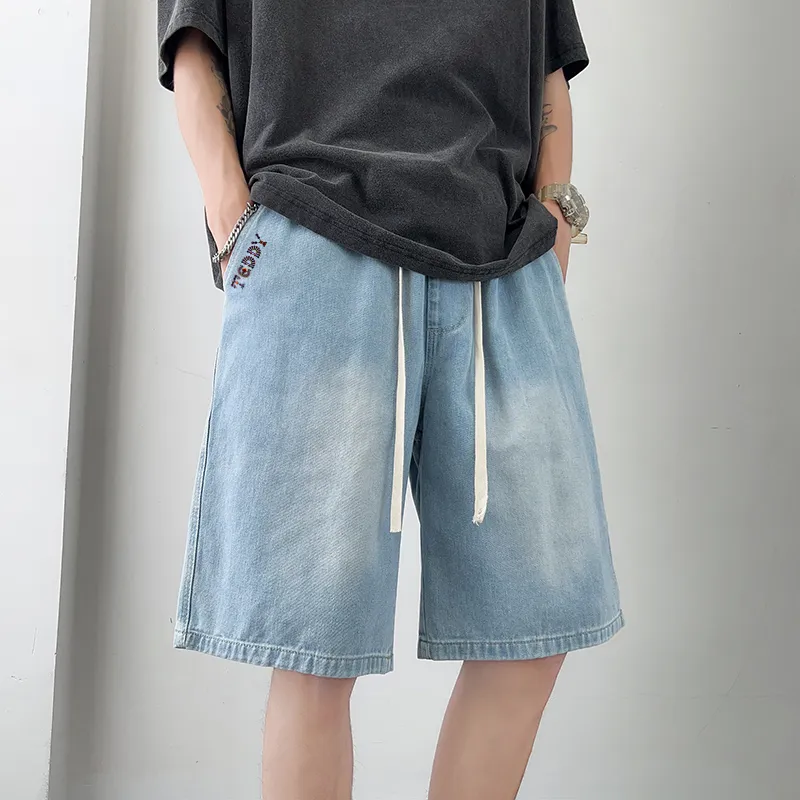 Teddy Bear Collection Denim Shorts Unisex-7