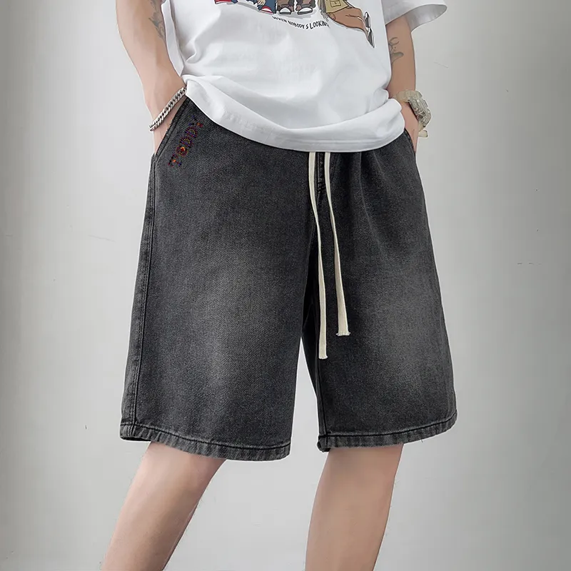Teddy Bear Collection Denim Shorts Unisex-3