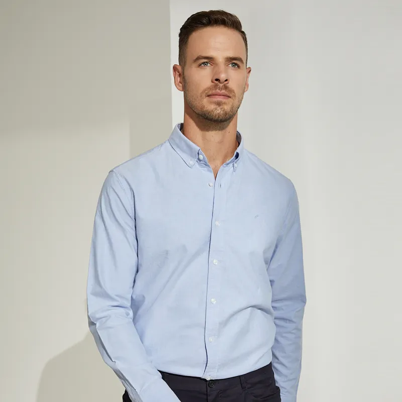 DANIEL HECHTER Shirt Spring And Autumn Men's Sky Blue-3
