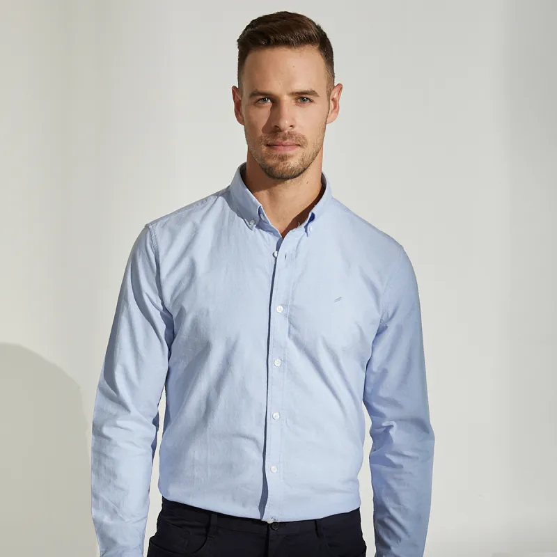DANIEL HECHTER Shirt Spring And Autumn Men's Sky Blue-5