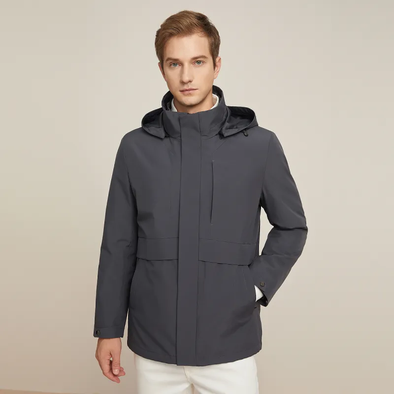 DANIEL HECHTER Down Jacket Men's Dark Gray-4