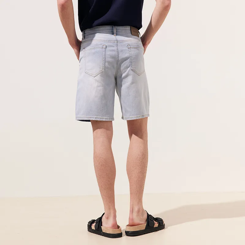DANIEL HECHTER Denim Shorts Men's Sky Blue-6