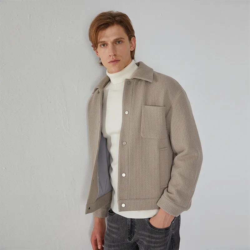 DANIEL HECHTER Jackets Coats Fall And Winter Men's Apricot-3