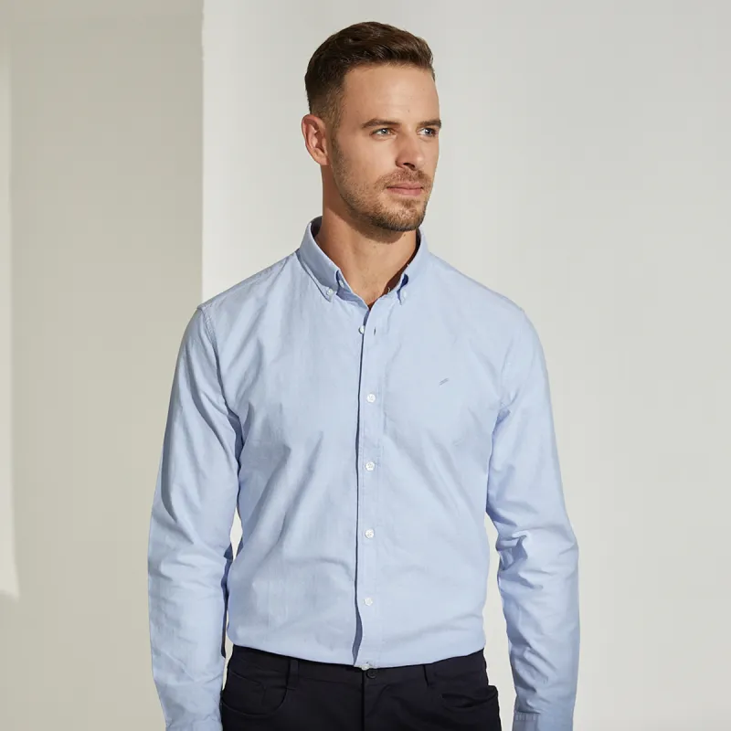 DANIEL HECHTER Shirt Spring And Autumn Men's Sky Blue-4