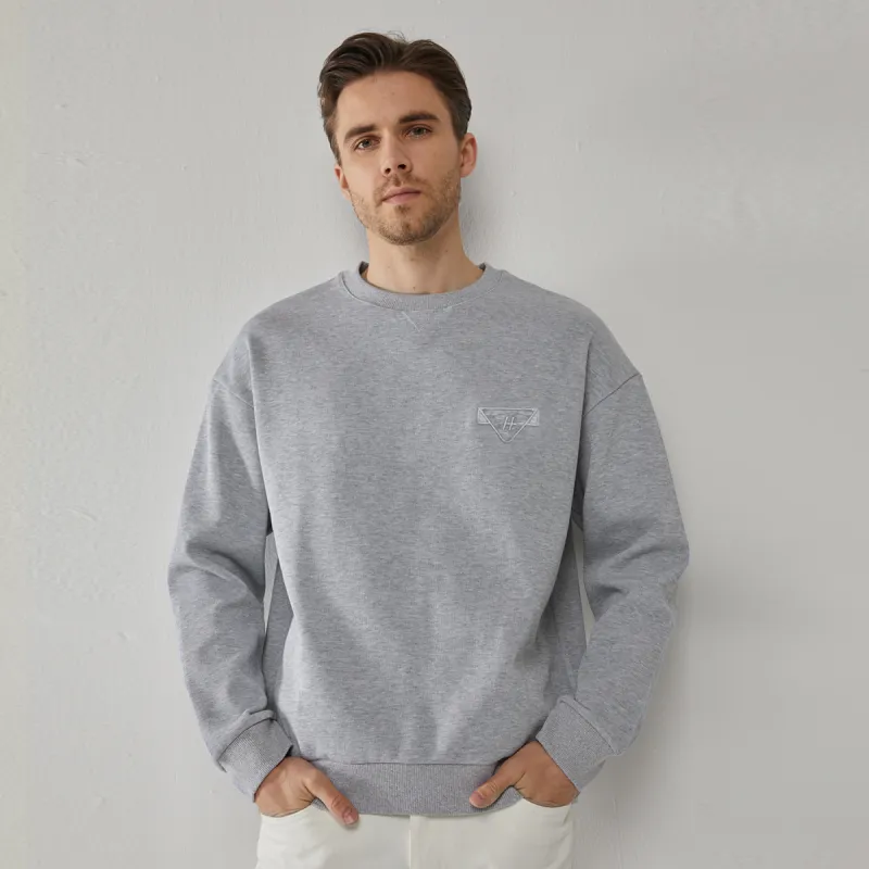 DANIEL HECHTER Sweatshirt Spring Fall Men's Heather Gray-2
