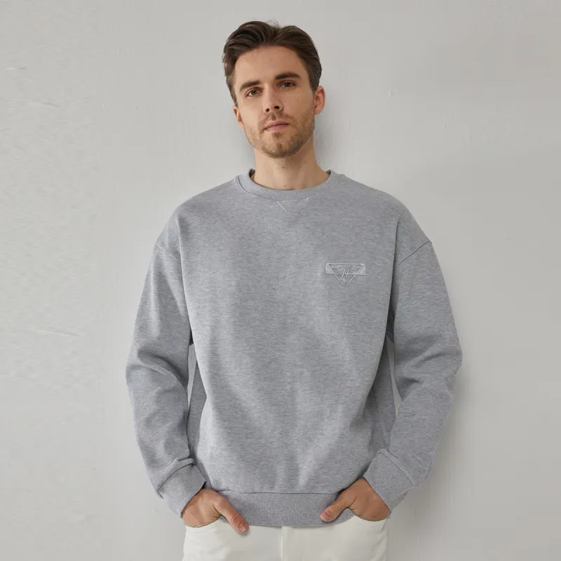 DANIEL HECHTER Sweatshirt Spring Fall Men's Heather Gray-4