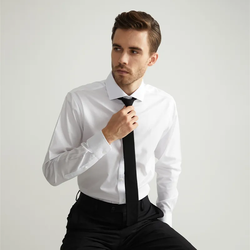 DANIEL HECHTER Shirt Men's 100 Pcs Windsor Collar White-5