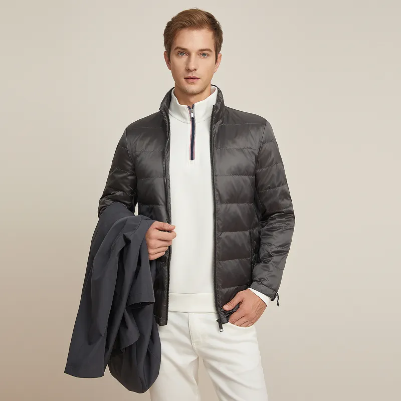 DANIEL HECHTER Down Jacket Men's Dark Gray-2