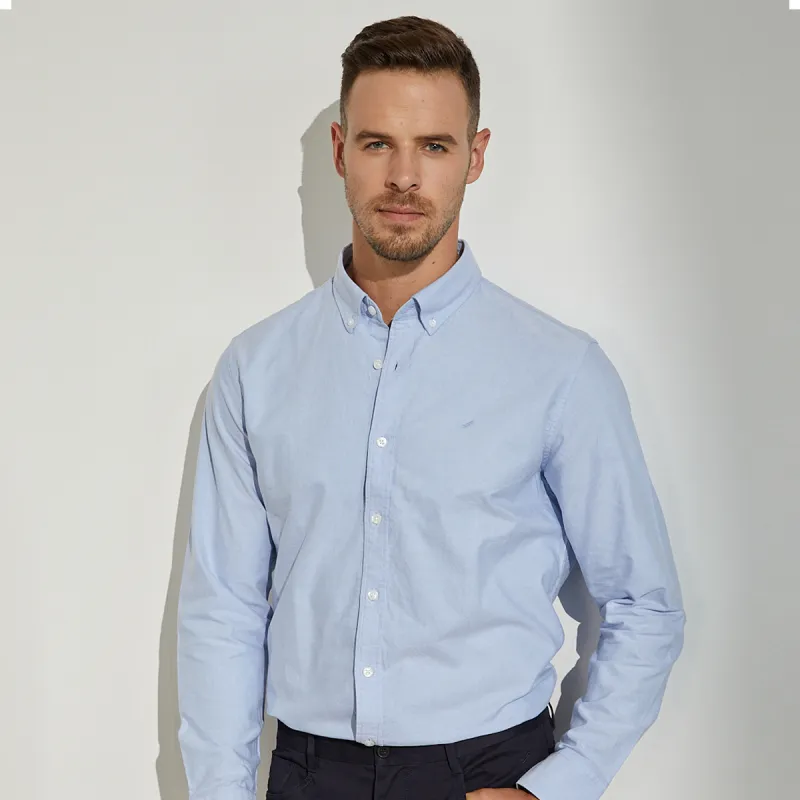 DANIEL HECHTER Shirt Spring And Autumn Men's Sky Blue-2