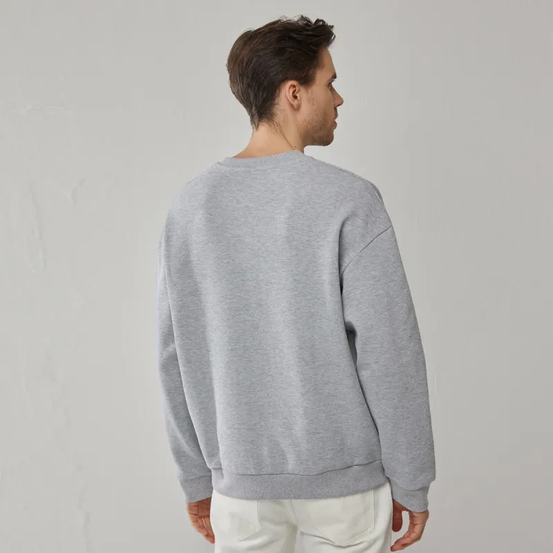 DANIEL HECHTER Sweatshirt Spring Fall Men's Heather Gray-5