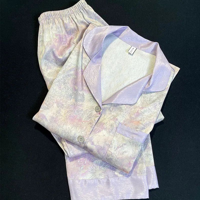 Slimma Pajama Set Women's Light Purple-5