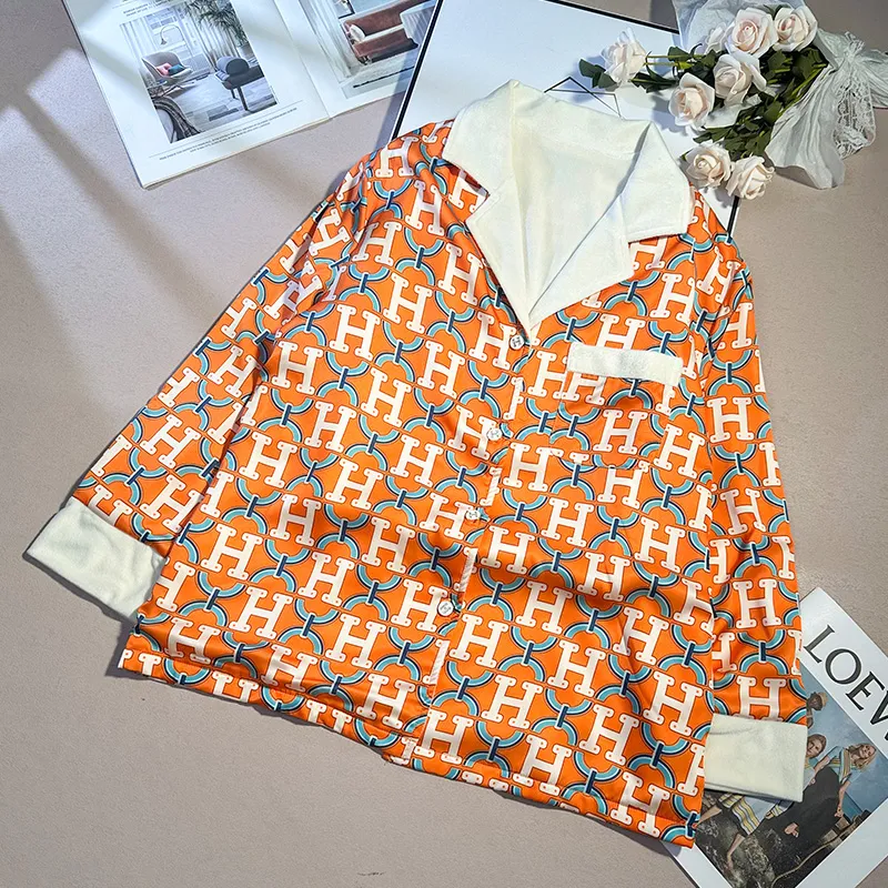 Slimma Pajama Set Women's Orange-3