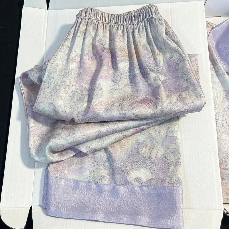Slimma Pajama Set Women's Light Purple-6