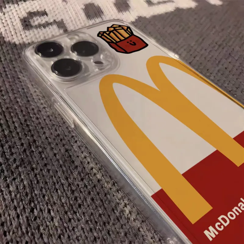Beams TPU Material Trendy M Fries Ins Wind Phone Case Is Applicable Iphone15/14/13/12/11Pro/ProMax/Plus-5