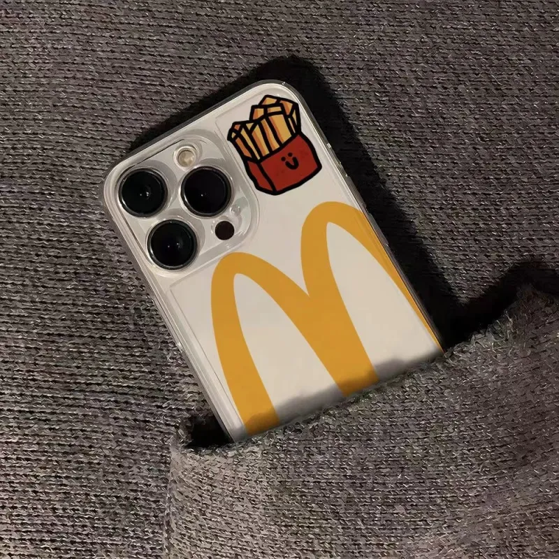 Beams TPU Material Trendy M Fries Ins Wind Phone Case Is Applicable Iphone15/14/13/12/11Pro/ProMax/Plus-1