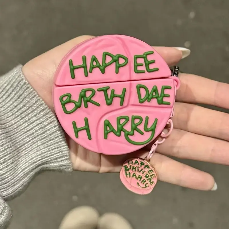 Beams Compatibility Airpods4/3/Pro/Pro2 TPU Ins Pink Girlish Harry Potter Hagrid Cake Styling Headphone Cases-3
