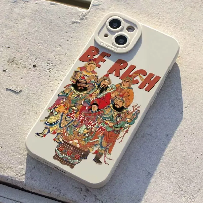 Beams TPU Material Five Elements Wealth Advanced Touch Phone Case Compatibility Iphone16/15/14/13/12/11Pro/ProMax/Plus-5