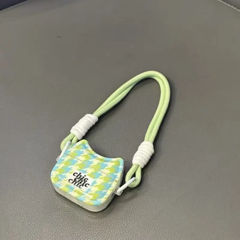 Beams Compatibility Airpods4/3/Pro/Pro2 TPU Refreshing Mint Green Multicolor Irregular Headphone Cases-1
