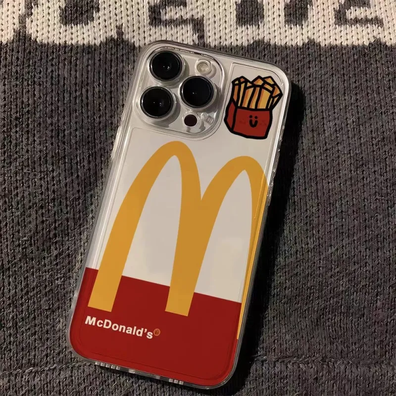 Beams TPU Material Trendy M Fries Ins Wind Phone Case Is Applicable Iphone15/14/13/12/11Pro/ProMax/Plus-3