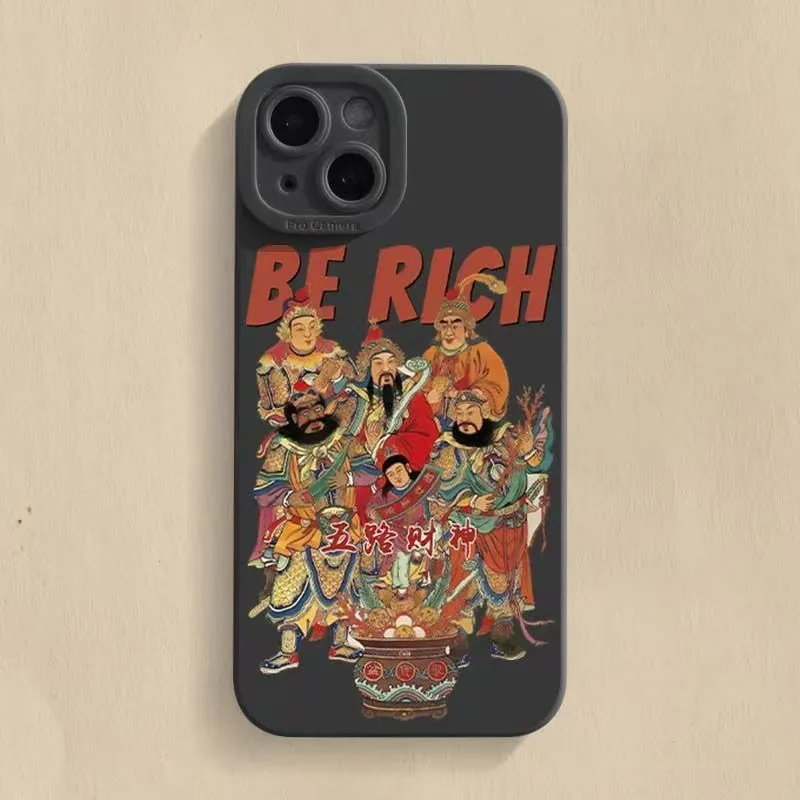 Beams TPU Material Five Elements Wealth Advanced Touch Phone Case Compatibility Iphone16/15/14/13/12/11Pro/ProMax/Plus-3