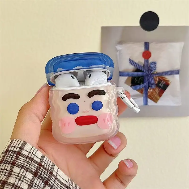 Beams Compatibility Airpods4/3/Pro/Pro2 Silicone Ins Niche Fun Couple Quirky Expression Headphone Cases-6