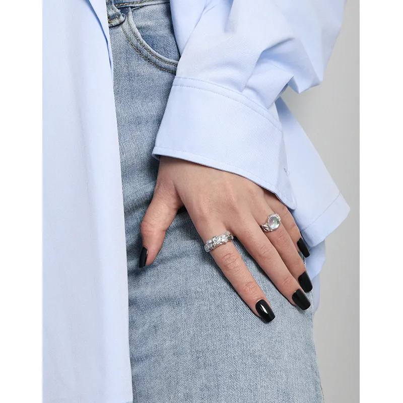 Quarqor S925 Silver Rings Women's-3