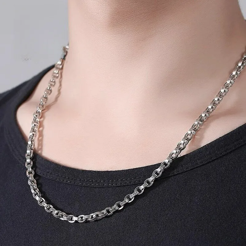 Quarqor S925 Silver Necklaces Men's-4