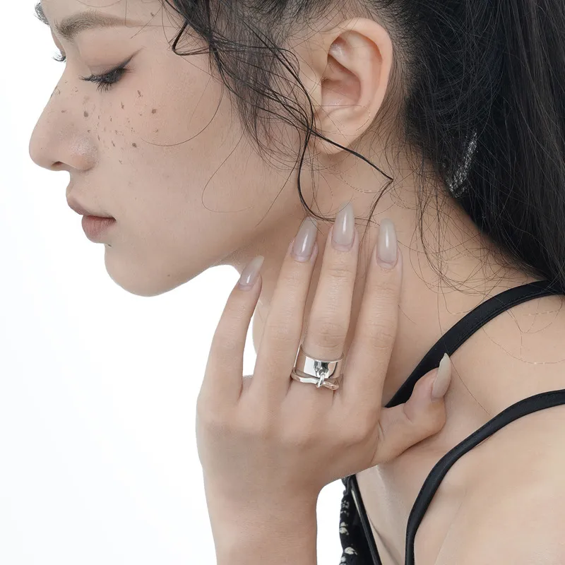 Quarqor S925 Silver Rings Unisex-3