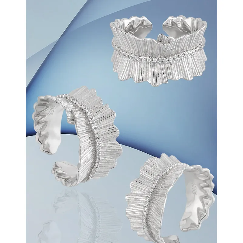 Quarqor S925 Sterling Silver Rings Unisex-2