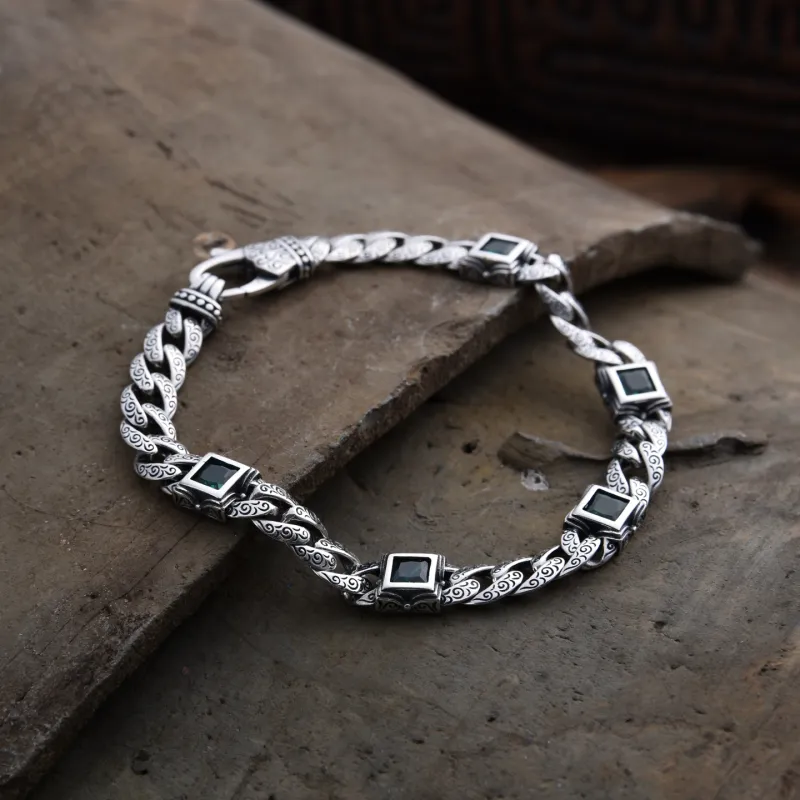 Quarqor S925 Silver Bracelets Men's-5