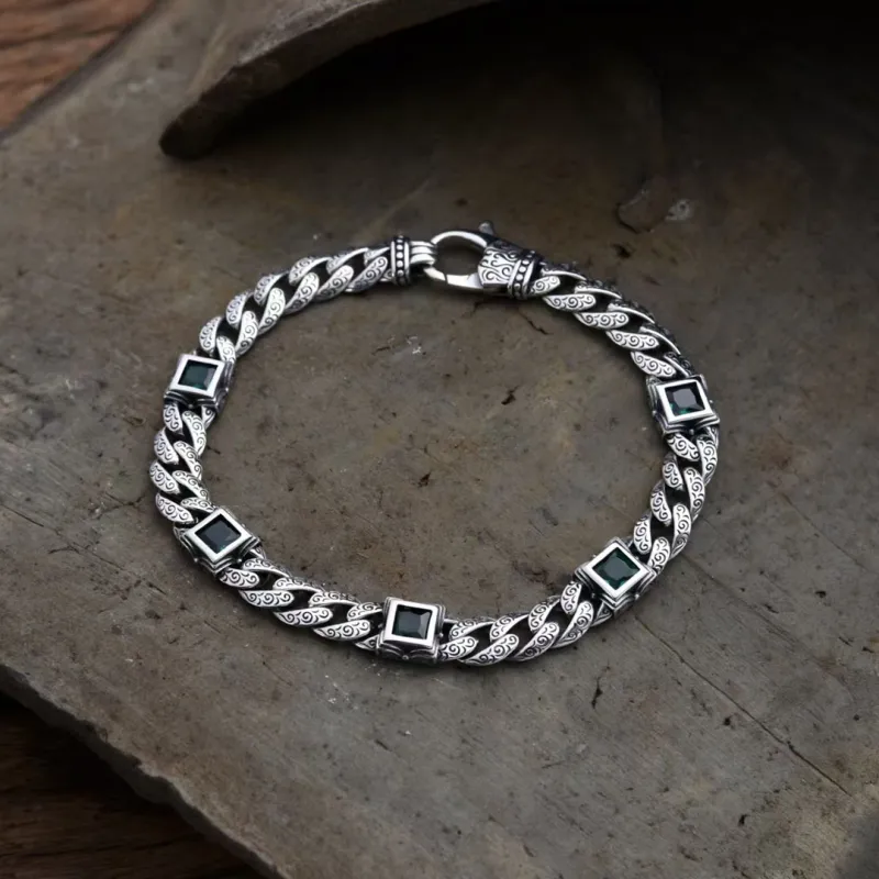 Quarqor S925 Silver Bracelets Men's-8