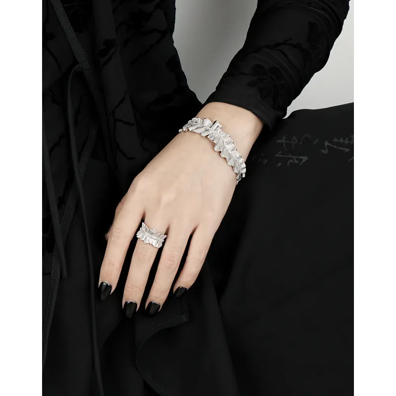 Quarqor S925 Sterling Silver Rings Unisex-4