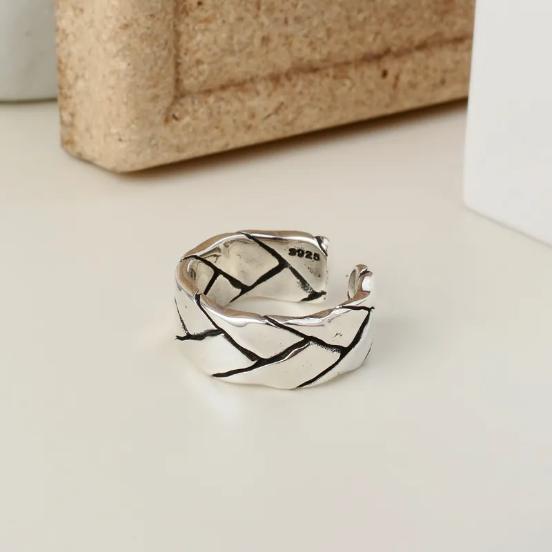 Quarqor S925 Silver Rings Unisex-4