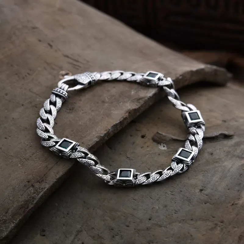 Quarqor S925 Silver Bracelets Men's-7