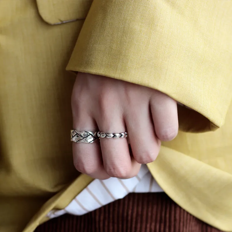 Quarqor S925 Silver Rings Unisex-3